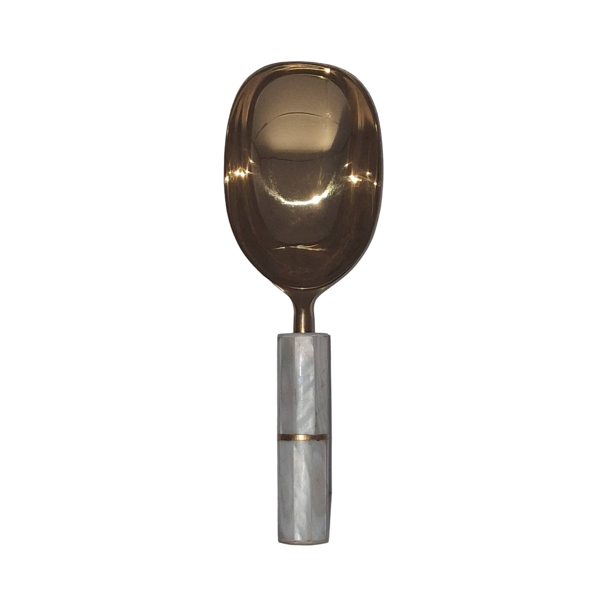 Gold Metal & Mother of Pearl Scoop by Ashland®